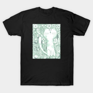 Cat and Bird T-Shirt